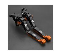 NANGAEBPPW Palanca De Embrague Freno Ajustable Y Extensible Para Motocicleta Para HYOSUNG GT250R 2006 2007 2008 2009 2010(Naranja negra)