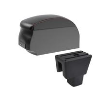 NANGAEBPPW Para Amaze Caja De Brazo De Coche Caja De Consola Central Caja De Almacenamiento De Brazo(A1 Black Red single)