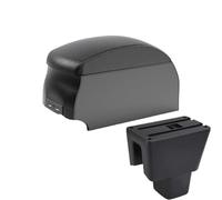 NANGAEBPPW Para Amaze Caja De Brazo De Coche Caja De Consola Central Caja De Almacenamiento De Brazo(B2 Black double)