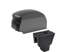 NANGAEBPPW Para Amaze Caja De Brazo De Coche Caja De Consola Central Caja De Almacenamiento De Brazo(B1 Black Red double)