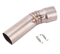 NANGAEBPPW Para B&MW F650GS F700GS F800GS ADV 2013-2017 Silenciador De Escape Para Motocicleta Con Puntas De Silenciador Y Tubo De Conexión Central(Acero inoxidable B)