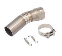 NANGAEBPPW Para B&MW F650GS F700GS F800GS ADV 2013-2017 Silenciador De Escape Para Motocicleta Con Puntas De Silenciador Y Tubo De Conexión Central(Aleación de titanio A)