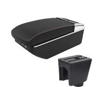 NANGAEBPPW Para C&hevrolet Para Aveo T200 T250 T255 Caja De Brazo De Auto Consola Central Caja De Almacenamiento Con USB(A1 Negro rojo 7USB)
