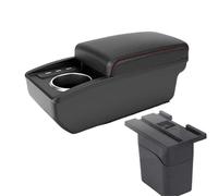 NANGAEBPPW Para C&hevrolet Para Cruze Caja Reposabrazos Brazo 2009 2010 2011 2013 2014 2015 Caja Almacenamiento Consola Central Interior(B1 Negro rojo 3USB)