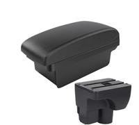NANGAEBPPW Para C&hevrolet Para Sail 3 Caja De Descansabrazos Para Aveo 3 Para Sail III Repuestos Retrofit Descansabrazos Auto Caja De Almacenamiento Decoración(A2 Black red NO USB)