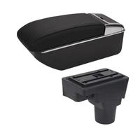 NANGAEBPPW Para C&hevrolet Para Sonic Para Aveo Auto Reposabrazos Piezas De Retroadaptación Interior Caja De Almacenamiento Piezas Auto(Línea negra Sin USB)
