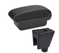 NANGAEBPPW Para C&hevrolet Para Spark Caja De Reposabrazos Para Spark 3 III Para Aveo T200 Caja De Almacenamiento Reposabrazos Auto(C3 Negro blanco SIN USB)