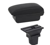 NANGAEBPPW Para C&hevrolet Para Trax Caja De Reposabrazos Para C&hevrolet Para Tracker 2013-2017 Reposabrazos De Piel Consola Central Almacenamiento USB(B1 Línea Negra)