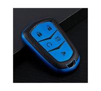 NANGAEBPPW Para Cadillac XT5 CT5 XT6 Para Escalade CT6 ATS CTS DTS ESV SRX STS XTS ELR ATS-L 28T Funda Llave Coche TPU Carcasa Accesorio(Azul,4 Button)