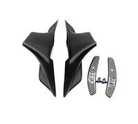 NANGAEBPPW para CBR650R CBR 650R 2019 2020 2021 2022 2023 Motocicleta Carenado Delantero De Luz Winglet Lateral Aleta Viento Spoiler Cubierta Revestimiento(Negro)