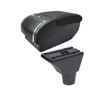 NANGAEBPPW Para Citroen C3 C4 Caja De Brazo Para Citroen C3 C4 Caja De Brazo Auto Caja De Almacenamiento Piezas De Retrofit Interior(E black line 9USB)