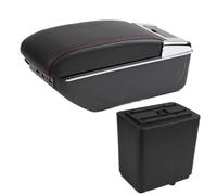 NANGAEBPPW Para Citroën Para Berlingo Reposabrazos Caja Almacenamiento Para Reposabrazos De Coche Accesorios Auto Detalles Interiores(C1 línea roja 7USB)