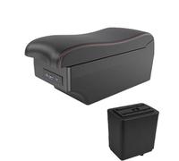NANGAEBPPW Para Citroën Para Berlingo Reposabrazos Coche Caja Almacenamiento Accesorios Coche Interfaz Carga USB(A1 Negro rojo 7USB)