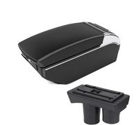 NANGAEBPPW Para Citroën Para C-Elysée Caja Reposabrazos Auto Caja De Almacenamiento Retrofit Interior Accesorios Coche Caja Reposabrazos Central(A3 Negro blanco 7USB)