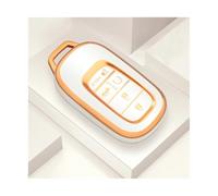 NANGAEBPPW Para CRV Para Civic Para Accord Para Vezel 2021 2022 Funda Para Llave De Coche TPU Carcasa Protectora Llavero Accesorio(BLANCO)