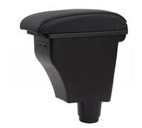 NANGAEBPPW Para Dacia Para Sandero Central Contenido Almacén Caja Almacenamiento Para Dacia Para Stepway Caja Apoyabrazos Con Interfaz USB(Línea negra negra)
