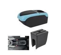 NANGAEBPPW Para Dacia Para Spring Caja Reposabrazos Para R&enault Para K-ZE Caja Reposabrazos Auto Caja Almacenamiento Central Consola Central(Negro Azul)