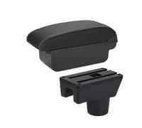 NANGAEBPPW Para Dodge Para Attitude Caja De Reposabrazos Caja De Reposabrazos Para Auto Caja De Almacenamiento Detalles Interiores Accesorios Coche(C3 Negro blanco SIN USB)