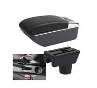 NANGAEBPPW Para Dodge Para Attitude Caja Reposabrazos Auto Caja Almacenamiento Reposabrazos Auto Detalles Interiores Accesorios Auto(C2 línea negra 7USB)