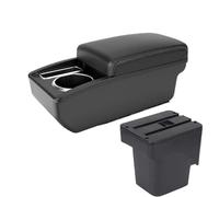 NANGAEBPPW Para F&ord Para Focus 2 Mk2 2005 2006 2007 2008 2009 2010 2011 Almacenamiento Reposabrazos Centro Doble Capa(Línea blanca A3 Sin USB)