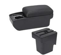 NANGAEBPPW Para F&ord Para Focus 2 Para Focus Mk2 Auto Reposabrazos Accesorios Detalles Interiores Piezas De Retroadaptación Caja De Almacenamiento(C3 Negro blanco SIN USB)