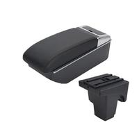 NANGAEBPPW Para F&ord Para FOCUS 3 Caja De Reposabrazos Para F&ord Para Focus III MK3 Reposabrazos Coche Caja Almacenamiento(Línea negra negra)