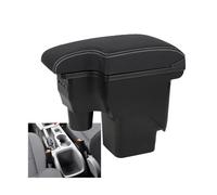 NANGAEBPPW Para F&ord Para Focus Mk2 Auto Reposabrazos Consola Central Caja De Almacenamiento Piel Soporte Detalles Interiores(A3 genuine leather 3USB)