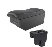 NANGAEBPPW Para Fit Para Jazz 1 2003 2004 2005 2006 2007 Caja Reposabrazos Auto Brazo Almacenamiento Accesorios Coche(A2 Black line7 USB)