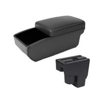 NANGAEBPPW Para Fit Para Jazz 1 Reposabrazos Auto 2003 2004 2005 2006 2007 Caja Brazo Accesorios Coche(B3 white Storage box)