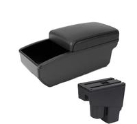 NANGAEBPPW Para Fit Para Jazz 1 Reposabrazos Auto 2003 2004 2005 2006 2007 Caja Brazo Accesorios Coche(B2 Black Storage box)