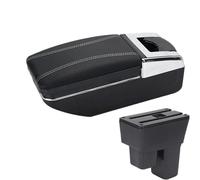 NANGAEBPPW Para Fit Para Jazz 2 2008 2009 2010 2011 2012 2013 Caja De Brazo De Coche Caja De Almacenamiento De Brazo Accesorios De Coche(Línea blanca A3 Sin USB)