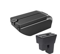 NANGAEBPPW Para Fit Para Jazz 2 2008 2009 2010 2011 2012 2013 Caja De Brazo De Coche Caja De Almacenamiento De Brazo Accesorios De Coche(B3 white line 7 usb)