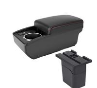 NANGAEBPPW Para Holden Para Cruze 2009 2010 2011 2013 2014 2015 Caja Reposabrazos Brazo Consola Central Caja De Almacenamiento Interior(B1 Red line 6 usb)