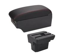 NANGAEBPPW Para Holden Para Cruze Caja Reposabrazos 2009 2010 2011 2012 2013 2014 2015 Caja Reposabrazos Brazo Caja Almacenamiento Consola Central(A1 Negro rojo 7USB)