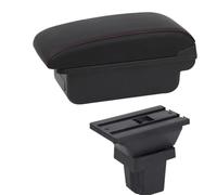 NANGAEBPPW Para Holden Para Trax 2013 2014 2015 2016 2017 Reposabrazos De Piel Consola Central Almacenamiento USB(Línea Roja B1)