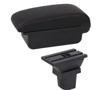 NANGAEBPPW Para Holden Para Trax 2013 2014 2015 2016 2017 Reposabrazos De Piel Consola Central Almacenamiento USB(C1 Línea Roja)