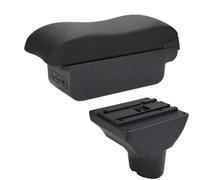 NANGAEBPPW Para Hyundai I20 Caja De Almacenamiento Brazo Descanso Coche Detalles Interiores Superficie Curvada(B2 línea negra 3USB)
