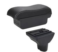 NANGAEBPPW Para Hyundai I20 Caja De Almacenamiento Brazo Descanso Coche Detalles Interiores Superficie Curvada(B3 Negro blanco 3USB)