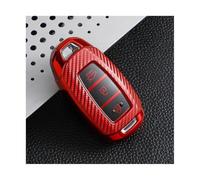 NANGAEBPPW Para Hyundai Para Encino Para Solaris Para Azera Para Accent Para Palisade Para Santa 3 Botones Funda Llave Coche TPU Case Cover(ROJO)
