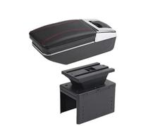 NANGAEBPPW Para Hyundai Para I20 2021 2022 2023 2024 Caja De Reposabrazos Piezas De Interior Caja De Almacenamiento Accesorios De Coche(Una línea roja SIN USB)