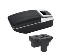 NANGAEBPPW Para Hyundai Para Solaris 2 Para Accent Para Verna 2017 2018 2019 2020 2021 2022 Caja De Almacenamiento Central De Descansabrazos De Coche(A2 línea negra Sin USB)