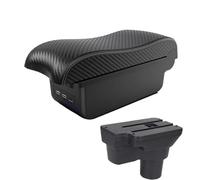 NANGAEBPPW Para Hyundai Para SOLARIS Para Solaris 2 Para Accent Para Verna 2017 2018 2019 2020 2021 2022 2023 2024 Reposabrazos Coche(B3 Negro blanco 3USB)