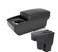 NANGAEBPPW Para Jazz Caja Reposabrazos Para Fit Para Jazz 1 2003 2004 2005 2006 2007 Reposabrazos Auto Caja Almacenamiento Brazo(B3 white line 6 usb)
