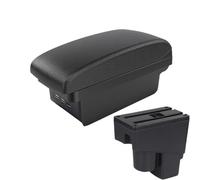 NANGAEBPPW Para Jazz I 2005 2006 2007 2008 Caja Reposabrazos Central Accesorios Interiores Con USB(B2 línea negra 3USB)