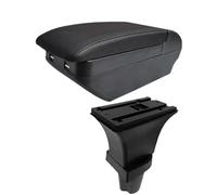 NANGAEBPPW Para Kia Para Morning Caja Reposabrazos Para Picanto Caja De Almacenamiento De Reposabrazos Coche Accesorios De Coche Interior Retrofit(H línea negra 4USB)
