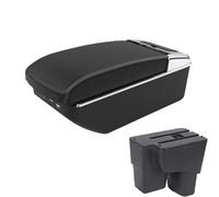 NANGAEBPPW Para Kia Para Pegas Reposabrazos De Coche Caja Caja De Almacenamiento Central Accesorios Coche Piezas Retrofit Interior Con USB(A3 Negro blanco 7USB)