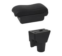 NANGAEBPPW Para KIA Para Picanto Reposabrazos Central Caja De Almacenamiento Central Con Portavasos Productos Accesorio Estilo Interior Coche(C2 Línea Negra)