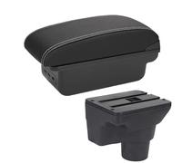 NANGAEBPPW Para Kia Para Rio 4 Reposabrazos Para Kia Para Rio Para X-Line Caja Reposabrazos 2016 2017-2021 Accesorios Auto Detalles Interiores(B3 Negro blanco 3USB)
