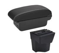 NANGAEBPPW Para KIA Para Rio 5 Reposabrazos 2014 2013 2012 2015 2016 2017 2018 2019 Caja De Brazo Central Caja De Almacenamiento(B3 Negro blanco 3USB)