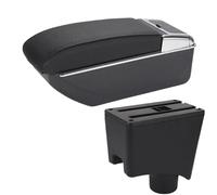 NANGAEBPPW Para Lada Para LARGUS Caja Apoyabrazos Auto Caja Almacenamiento Detalles Interiores Accesorios Auto(D2 Línea negra Sin USB)